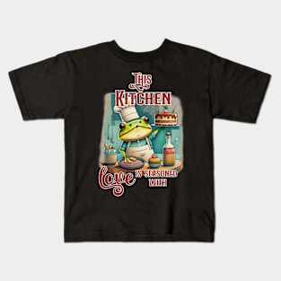 kitchen frog chef Kids T-Shirt